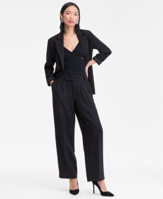 I.N.C. International Concepts - Women's Studded Tab-Waist Trousers