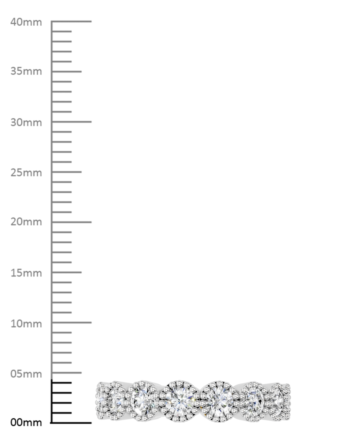 Macy's Diamond Milgrain Frame Eternity Band (2 Ct. T.w.) In Platinum Or 14k Gold In Metallic