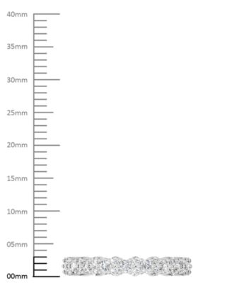 Diamond Cluster Eternity Band (1 ct. t.w.) in Platinum or 14k Gold