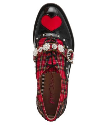 Women's Simonee Embellished Lace Up Oxford Loafers