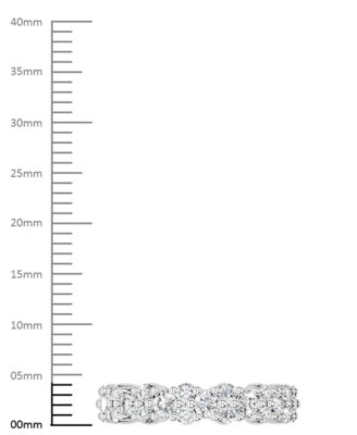 Diamond Cluster Eternity Band (2 ct. t.w.) in Platinum or 14k Gold