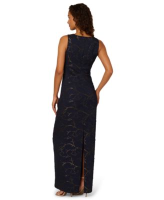 Petite Sleeveless Column Gown