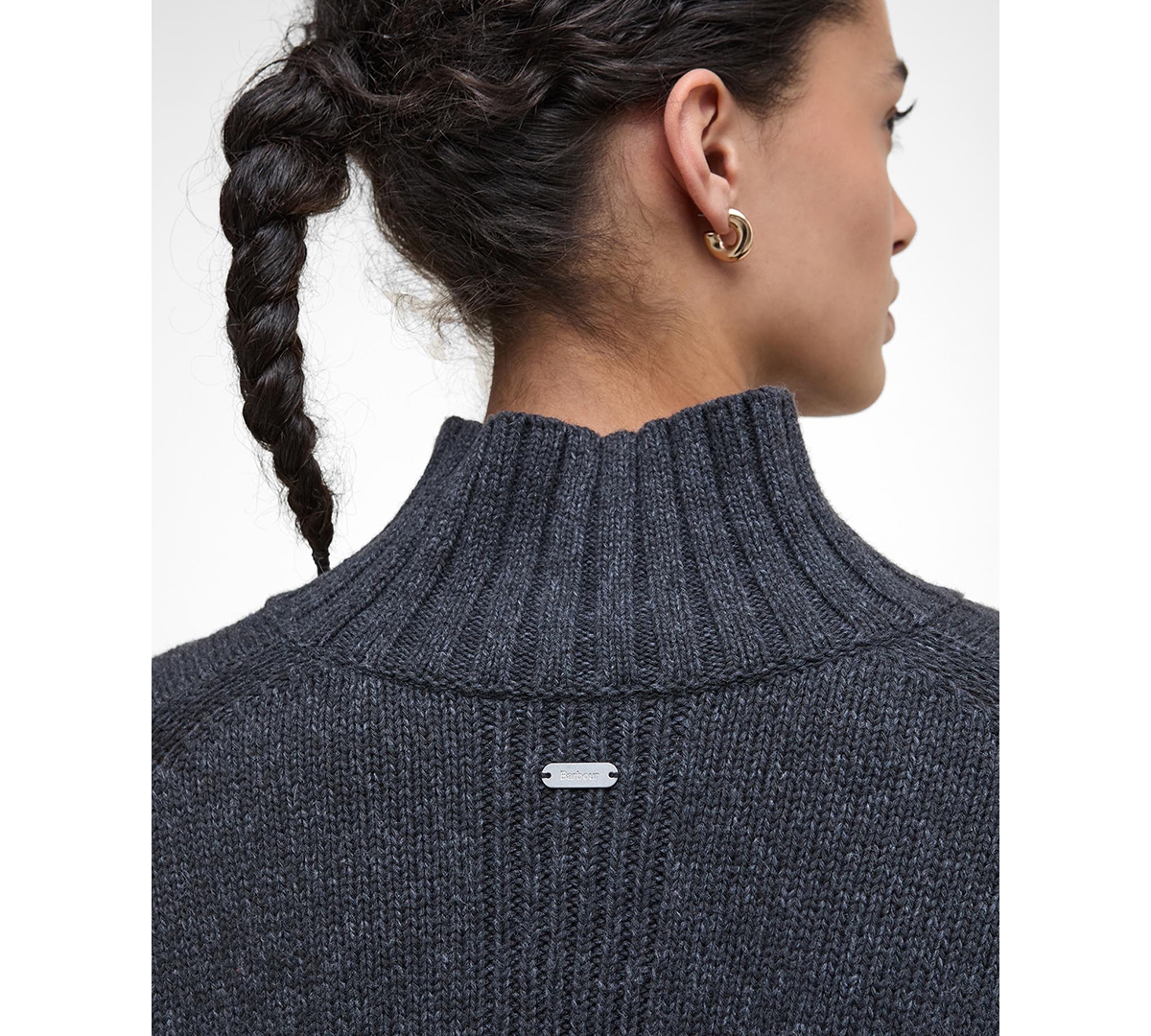 Barbour Women's Drop Shoulder Jumper In Gray