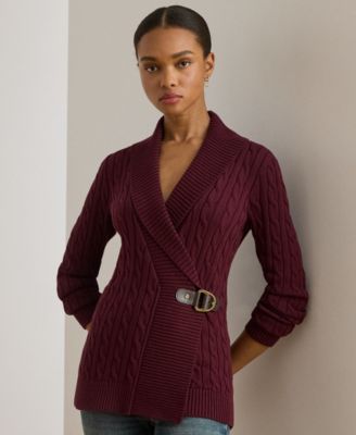 Lauren Ralph Lauren - Petite Buckled Cardigan