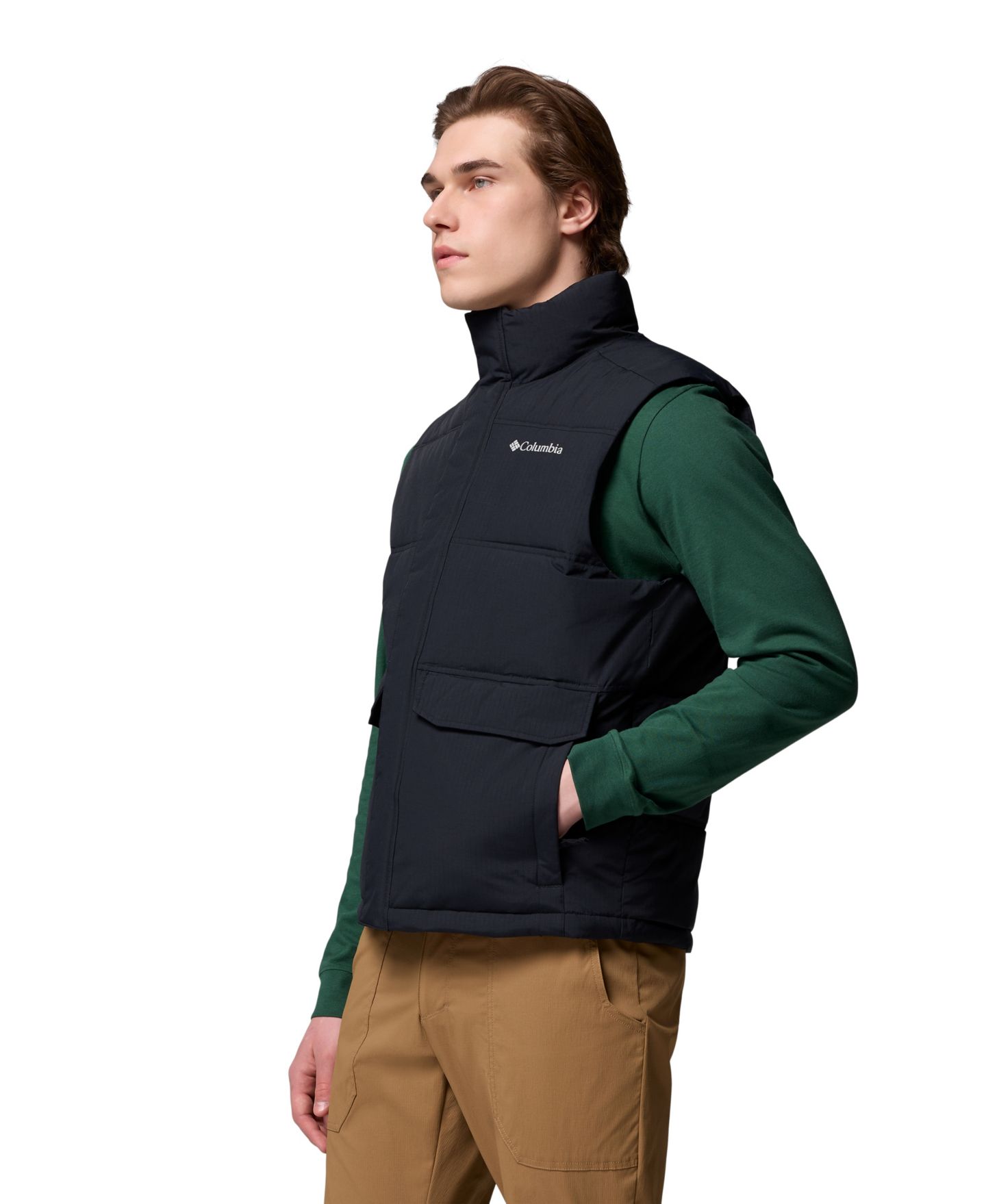 Мужской жилет Columbia Landroamer Puffer Vest, цвет: Чёрный — фото 8