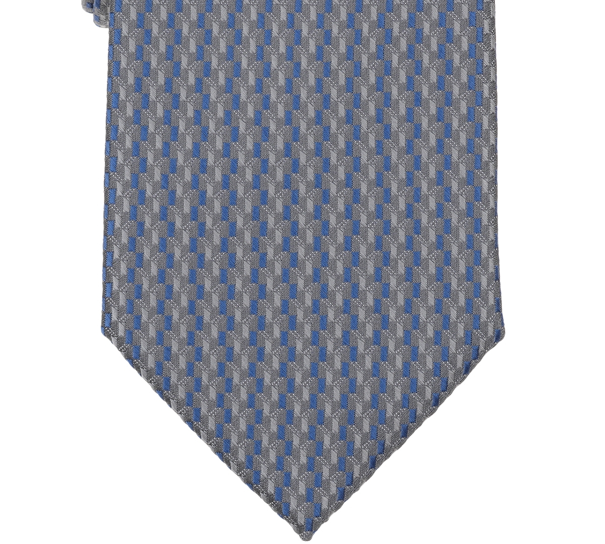 Perry Ellis Portfolio Men's Raser Mini Neat Pattern Classic Tie In Blue