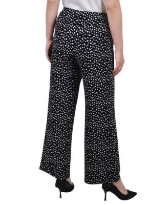 Petite Cropped Pull On Pants