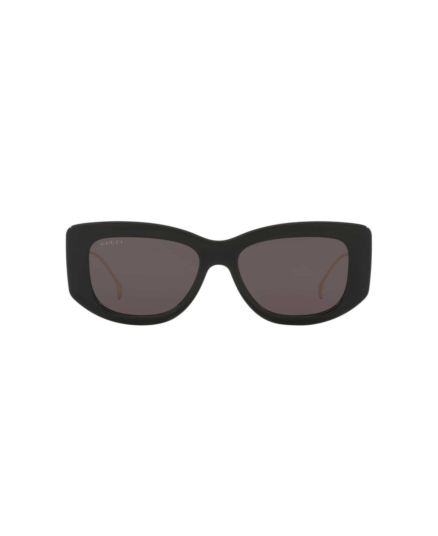 Женские солнцезащитные очки Gucci Rectangle Sunglasses, GG1566S GC002272, цвет: Чёрный — фото 2