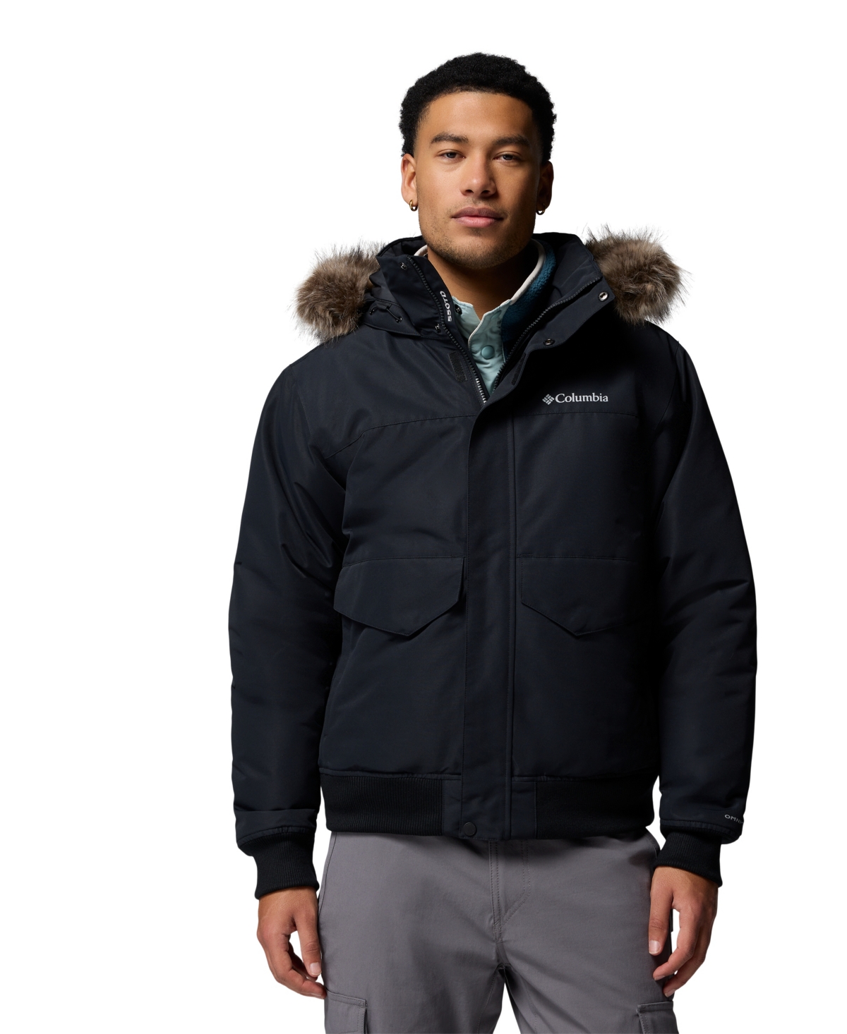 Columbia Men's Cape Ridge Bomber Jacket In Blue