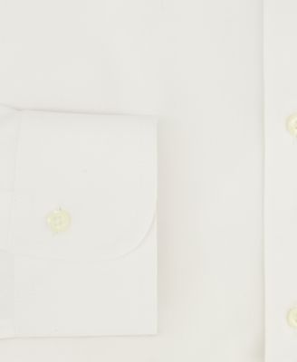 Men's Regular Fit Non-Iron Spread Collar Solid Pinpoint Dress Shirt