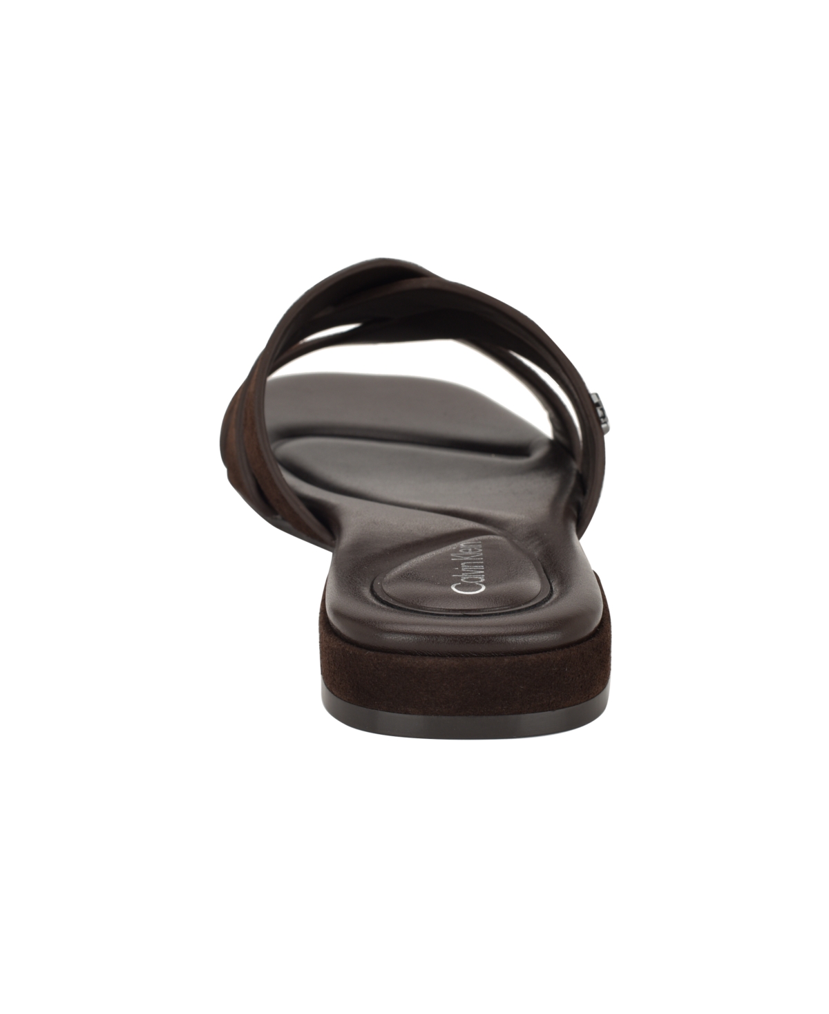 Calvin Klein Tisha Slide Sandal In Brown