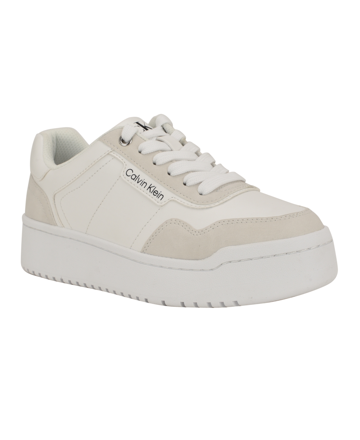 Calvin Klein Women's Adryen Lace-up Sneakers In Neutral
