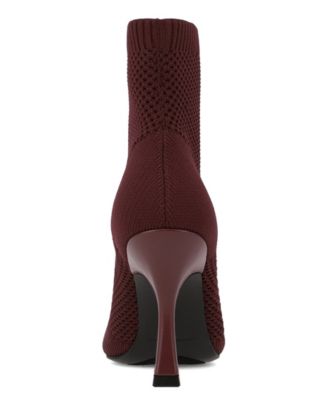 Women's Pamilla Pointed Toe Knit Dress Booties