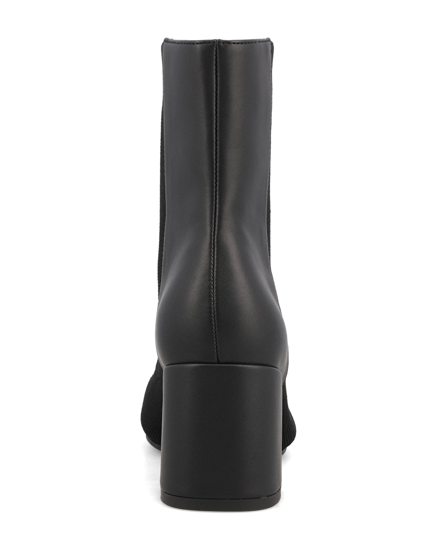 Женские ботинки MIA Bronwen Chic Contrast Block Heel Dress Booties, цвет: Чёрный — фото 3
