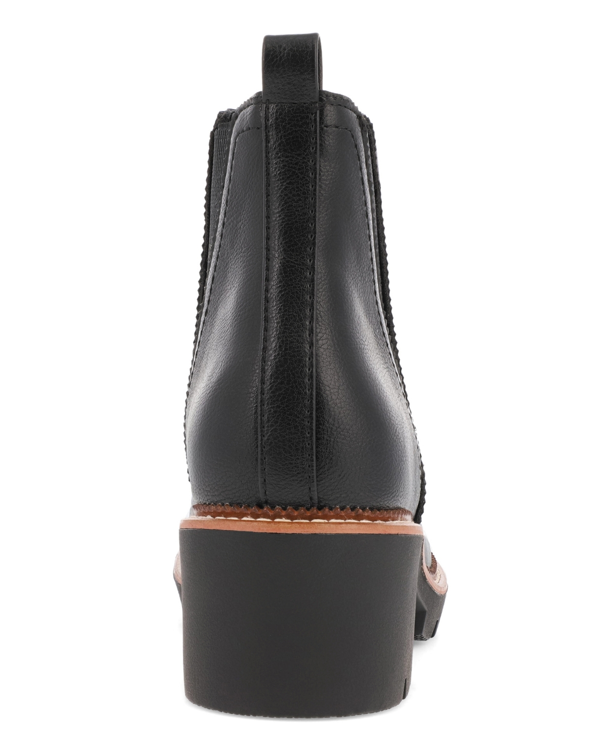 Mia Women's Paula Chelsea Stacked Heel Booties In Black