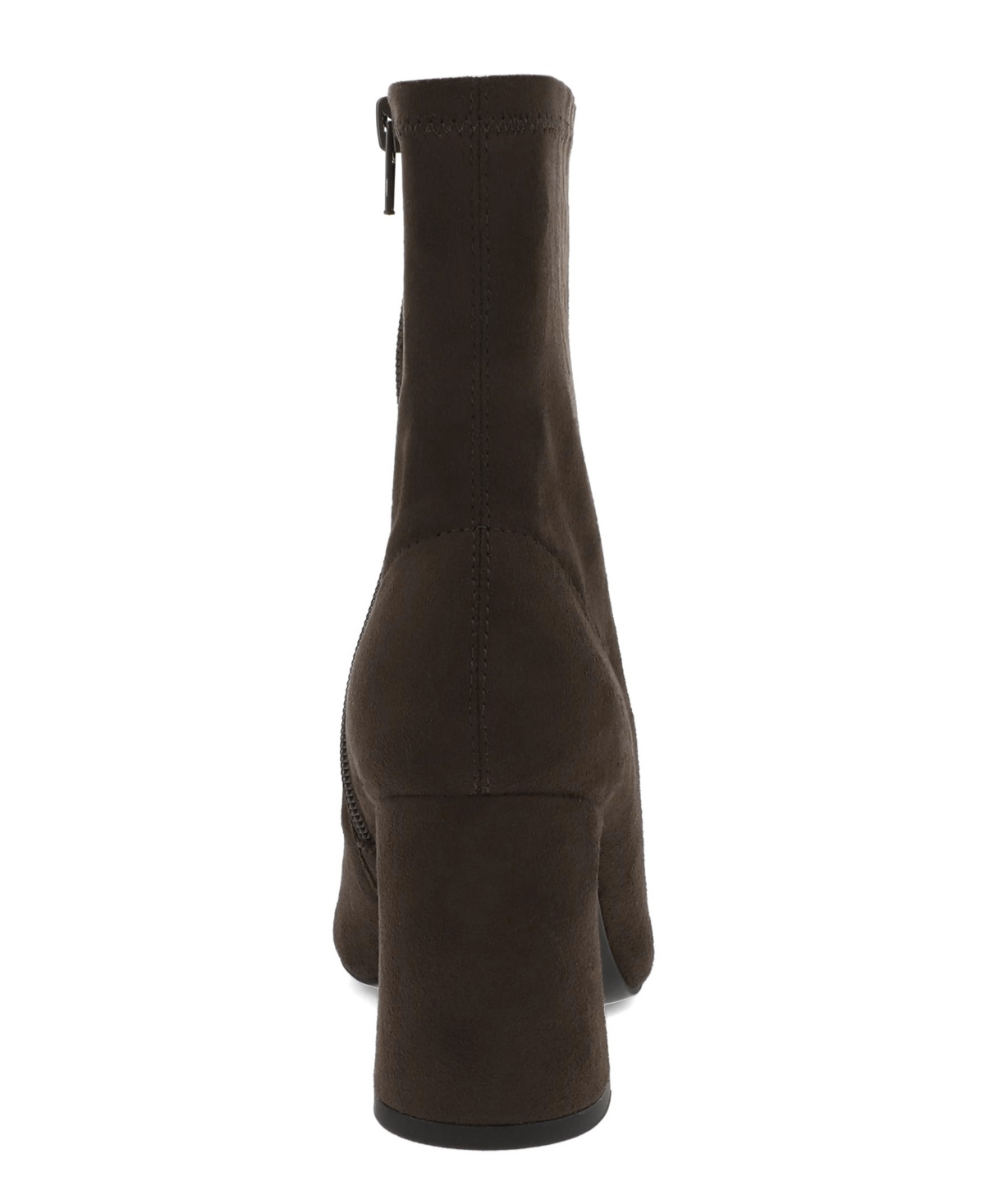 Mia Women's Thiva Block Heel Pointed Toe Dress Booties In Brown