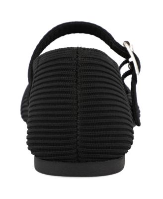 Women's Mary Jane Strap Knit Flats