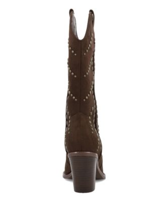Women's Morgann Pointed Toe Studded Western Boots