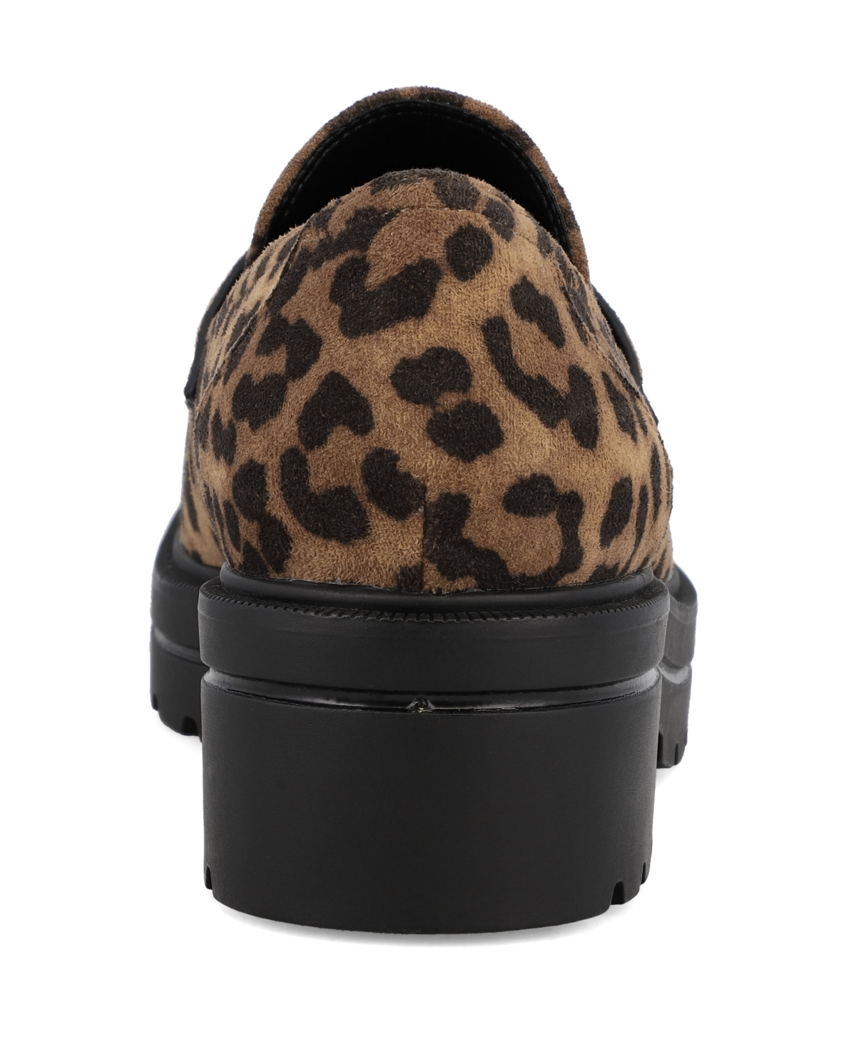 Mia Yoani Lug Sole Penny Loafer In Animal Print