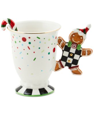 MacKenzie-Childs - Bake Shop Gingerbread Handle Mug with Spoon