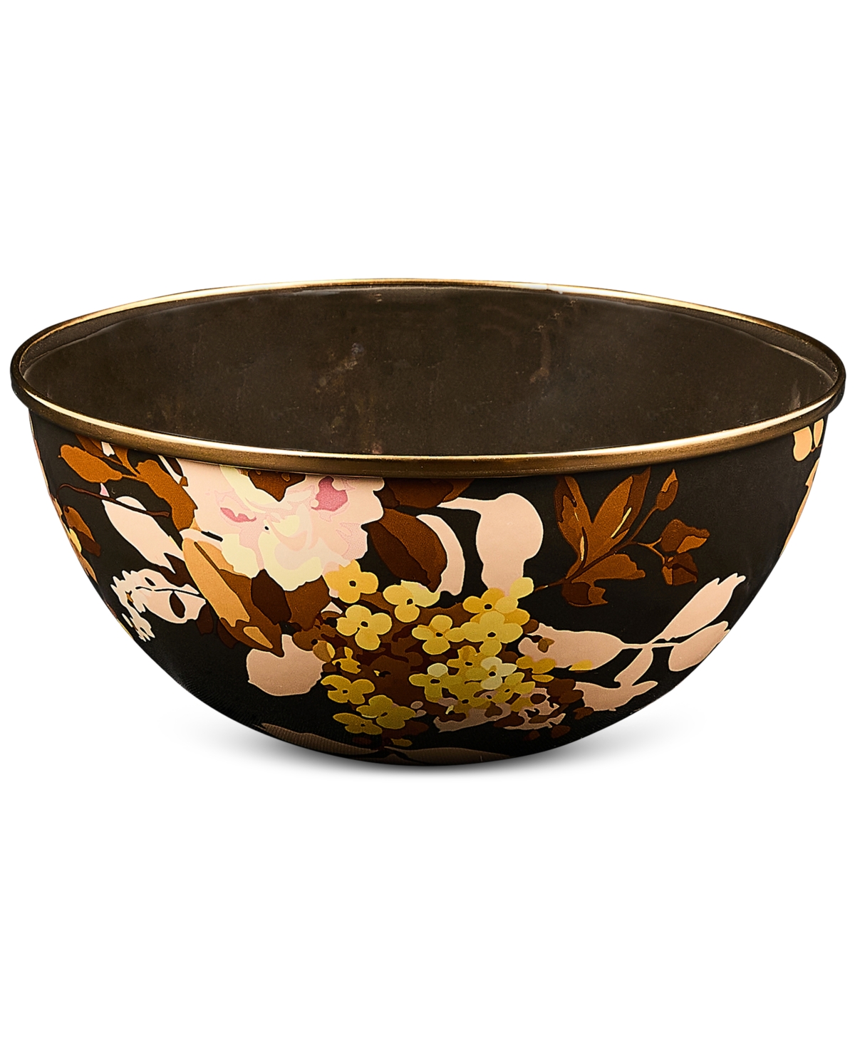 MacKenzie-Childs Wild Rose Brown Small Everyday Bowl, 40-oz.