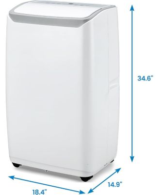 12,000 BTU, Portable Smart 3-in-1 Functionality, Remote, 24-Hour Timer, Cooling, Dehumidifying & Fan Modes Air Conditioner
