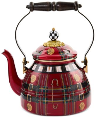 MacKenzie-Childs - The Kilted Enameled 2-Quart Tea Kettle