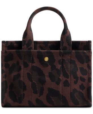 Cargo Mini Canvas Leopard Print Tote Bag 20