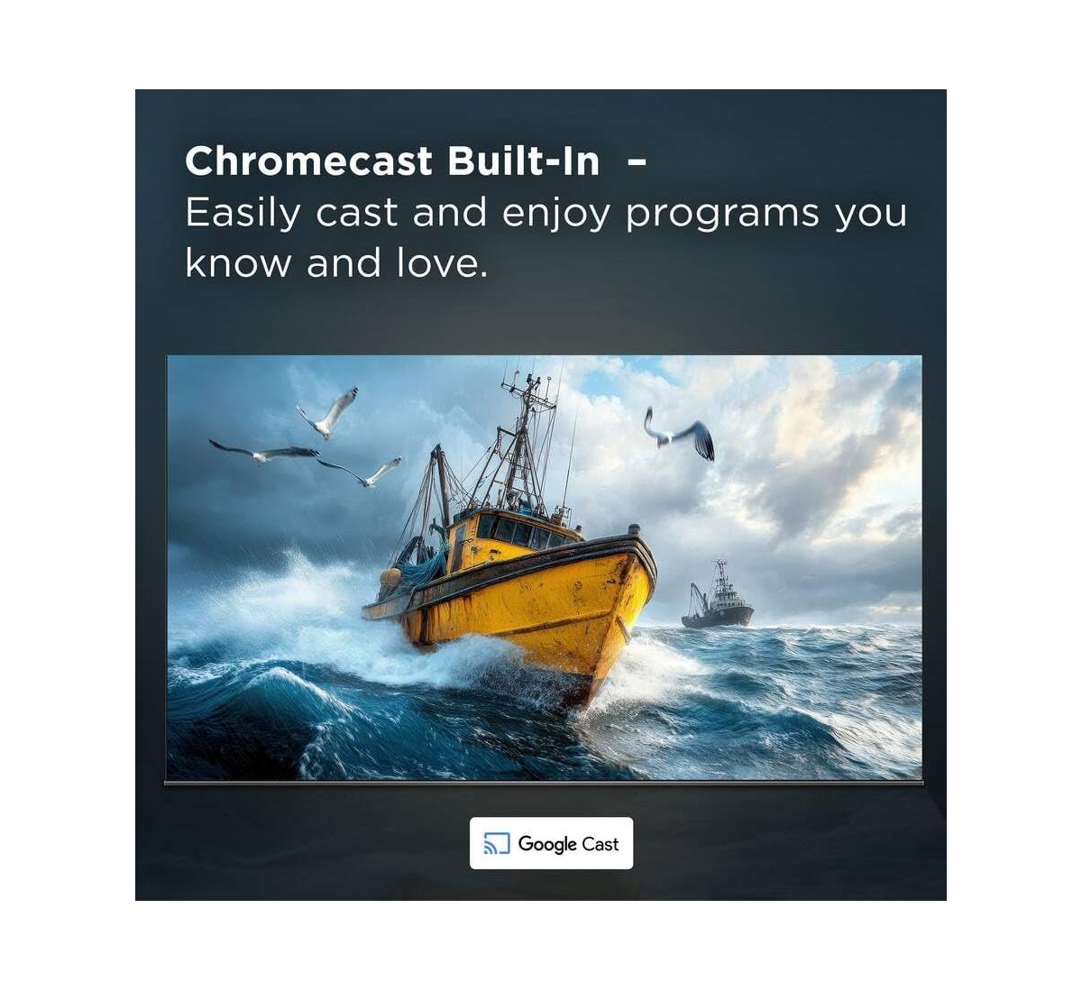 Tcl 32" Q3K Series 1080P Fhd Qled Smart Tv Bundle – HDR10, Google Tv, Bluetooth Audio, Bezel-Less Design w/Cps Protection Plan, Uax Hdmi Cable, Screen