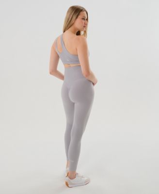 Women's Athletic Maternity Legging with Scrunched Butt Design and Supportive Belly Band