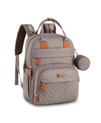 Kids Diaper Bag Backpack Stylish 26L Hands Free Bag with Changing Pad, Stroller Straps & Water-Resistant