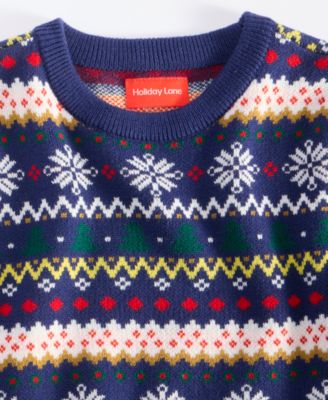 Toddler Boys Fair Isle Sweater, Macy's Exclusive