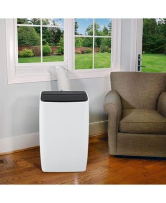 12,000 BTU Portable Air Conditioner - 3-in-1 Cool/Fan/Dehumidifier, Remote Control, Window Kit Included, White, Cools 550 Sq. Ft