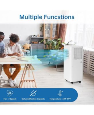 10,000 BTU Portable 3-in-1 Air Conditioner - Rapid Cooling, Energy Efficient, 24-Hour Timer & Remote, Ultra-Quiet, Ideal for Bedrooms, Apartments
