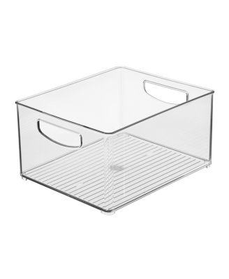 Plastic Stackable Pantry Bins with Handles, 4 Pack