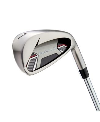 Profile Senior 11 Piece Mens Right Hand Golf Complete Set - Cart Bag - Standard / Regular / Red/Grey/Black