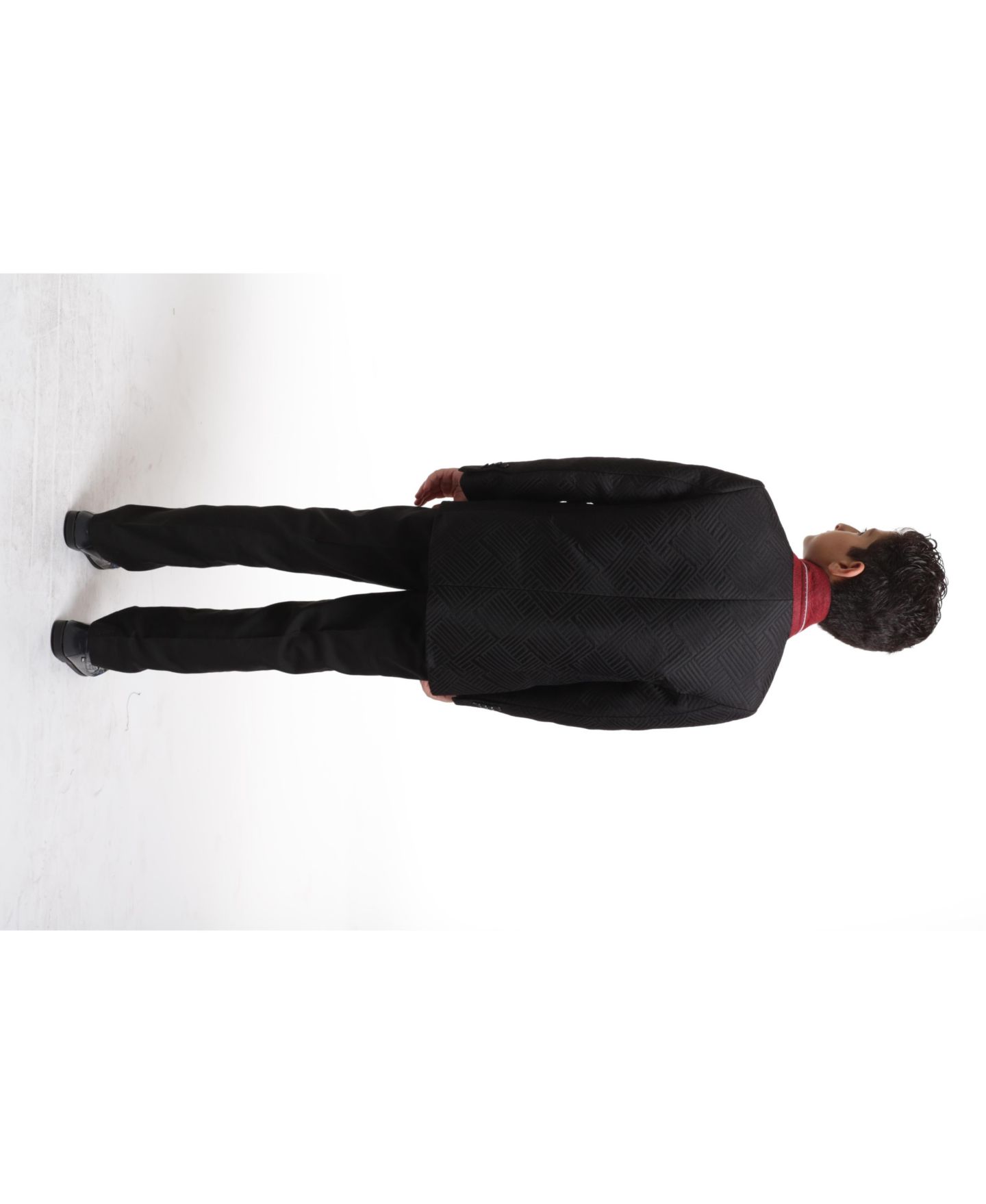 Пальто Elie Balleh Black Slim Fit Sports Coat для мальчиков, цвет: Чёрный — фото 3