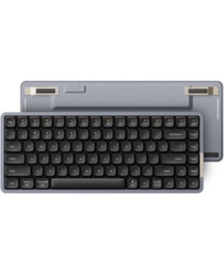 Flow84 Low-Profile Mechanical Keyboard & Mouse Set, 75% Wireless Rechargeable Keyboard with Bluetooth and Wired Connection