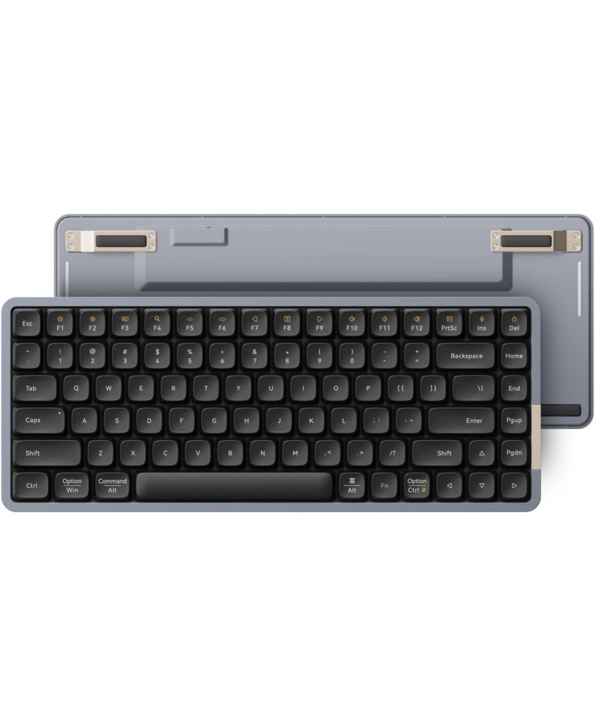 Lofree Flow84 Low-Profile Mechanical Keyboard & Mouse Set, 75% Wireless Rechargeable Keyboard with Bluetooth and Wired Connection