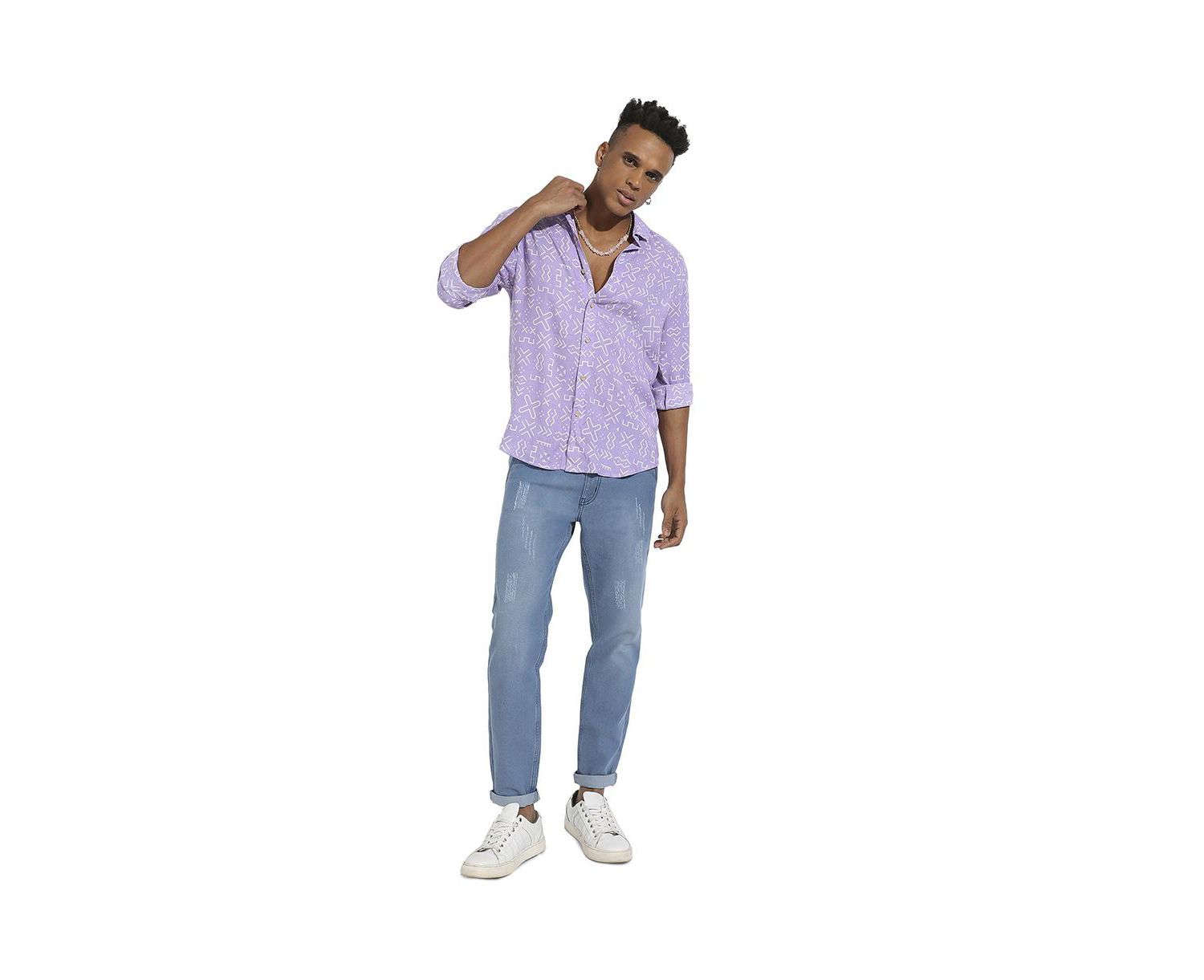 Men's Minimal Aztec Shirt
