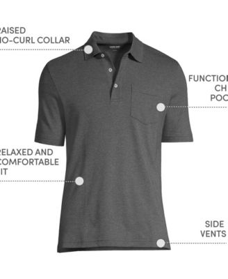 Big & Tall Short Sleeve Cotton Supima Polo Shirt with Pocket