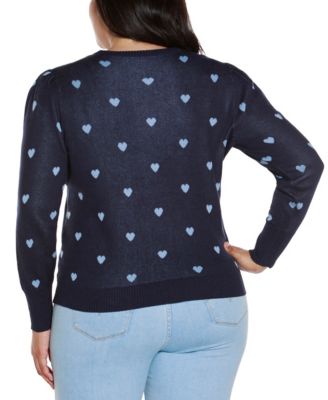 Plus Size Tiny Hearts Sweater
