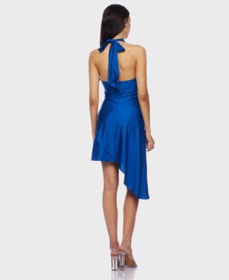 Juniors' Asymmetrical Side Tie Dress