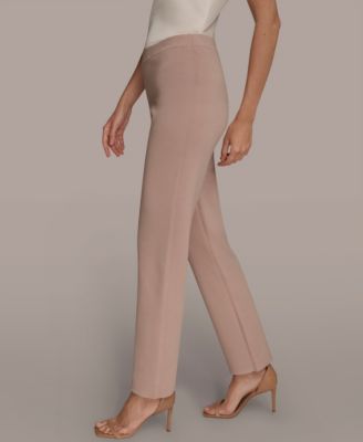 Women's Mid Rise Knit Straight Ankle Sweater Pants