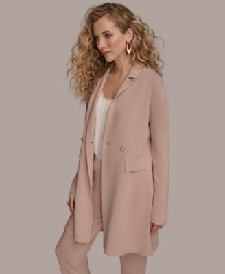 Women's One-Button Long Blazer
