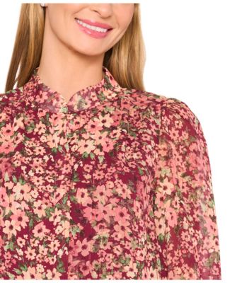 Women's Long Sleeve Open Collar Blouse