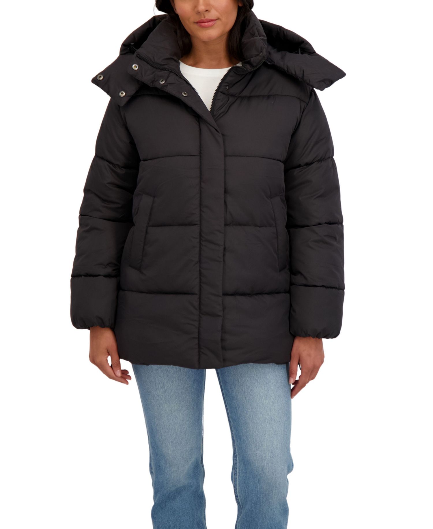 Women's Juniors' 3/4 Puffer Jacket