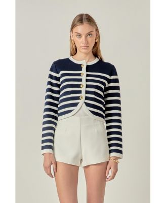 Women's STRIPE CARDIGAN