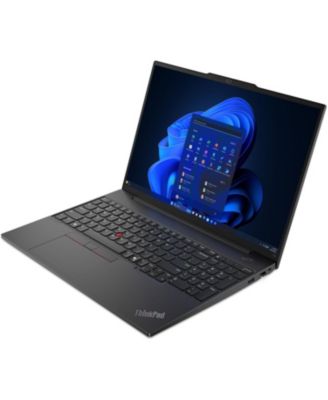 Thinkpad E16 Gen 2  Laptop (AMD Ryzen 5 7535U 6-Core, 32GB DDR5 4800MHz RAM, 256GB PCIe SSD, 16.0" 60 Hz FP,BT, Black, Win 11 Pro)