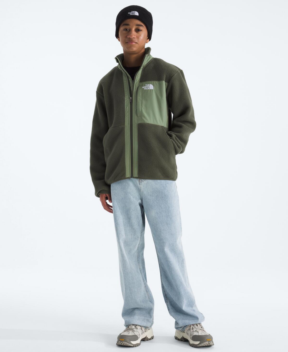 The North Face Big Boys Yumiori Full Zip Jacket In Gray